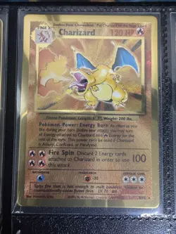 POKEMON CELEBRATIONS CHARIZARD GOLD METAL CARD - Image 1