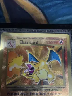POKEMON CELEBRATIONS CHARIZARD GOLD METAL CARD - Image 2