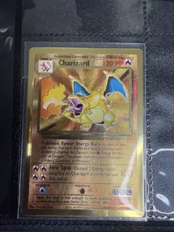 POKEMON CELEBRATIONS CHARIZARD GOLD METAL CARD - Image 3
