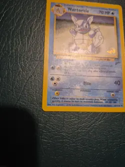 2000 POKEMON GAME PROMO Trading Card WARTORTLE #63/130 WIZARD GOLD STAMP - Image 3