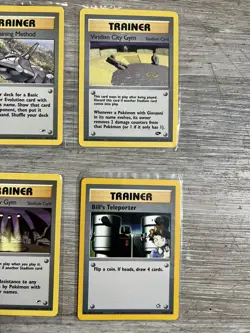 Lot of 6 Vintage Pokemon Various Trainer Cards Good Condition - Image 2