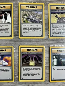 Lot of 6 Vintage Pokemon Various Trainer Cards Good Condition - Image 4