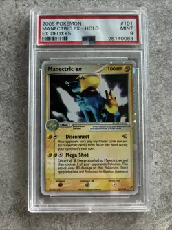 Manectric EX 101/107 Deoxys Holo 2005 | PSA 9 Pokemon Card - Image 1