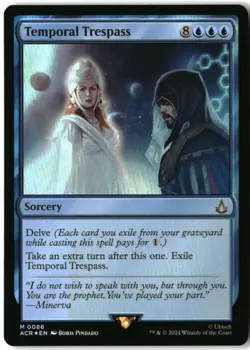 MTG Temporal Trespass FOIL M Universes Beyond: Assassin's Creed 86 LP - Image 1