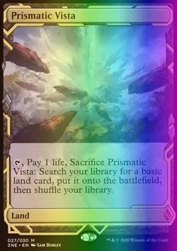 MTG Prismatic Vista (27/30) Zendikar Rising Expeditions LP FOIL - Image 1