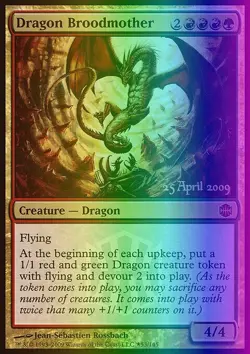 MTG Magic the Gathering Dragon Broodmother (53/2) Alara Reborn Promos LP FOIL - Image 1