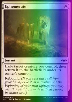 MTG Magic the Gathering Ephemerate (7/404) Modern Horizons LP FOIL - Image 1