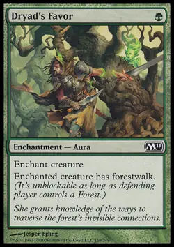 MTG Magic the Gathering Dryad's Favor (169/255) Magic 2011 LP - Image 1