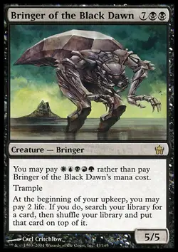 MTG Magic the Gathering Bringer of the Black Dawn (43/165) Fifth Dawn MP - Image 1