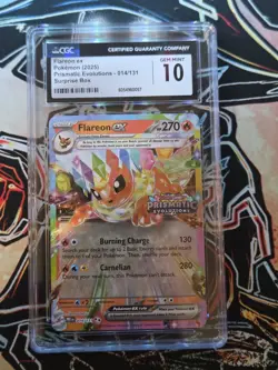 CGC GM MT 10 - Flareon ex Stamped 014/131 Prismatic Evolutions Promo Pokemon TCG - Image 1