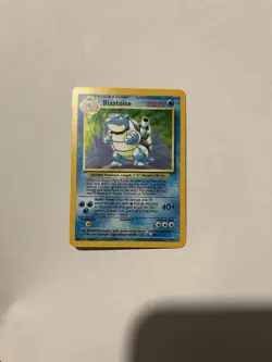 Pokemon TCG Blastoise Base Set Holo Unlimited Rare Card 2/102 Light Play - Image 1