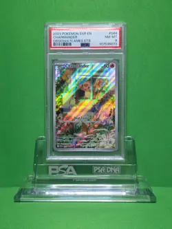 POKEMON 2023 OBSIDIAN FLAMES CHARMANDER ELITE TRAINER PROMO 044 PSA 8 - Image 1