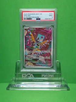 POKEMON 2025 WHITE FLARE SIGILYPH ILLUSTRATION RARE 121 PSA 9 - Image 1