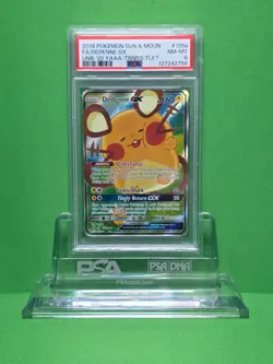 POKEMON 2019 TRAINER'S TOOLKIT DEDENNE GX FULL ART PROMO 195A PSA 8 - Image 1