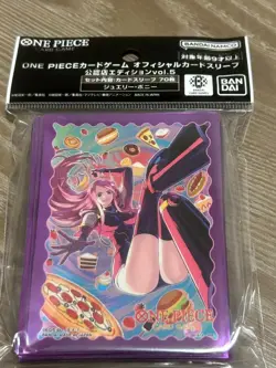 ONE PIECE Card Game 70 Sleeve AUTHORIZED RETAILERS EDITION vol.5 Jewelry Bonney - Image 1