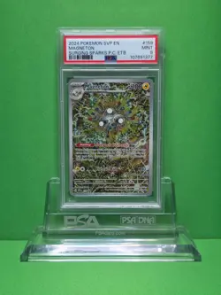 POKEMON 2024 SURGING SPARKS POKEMON CENTER ETB MAGNETON PROMO 159 PSA 9 - Image 1
