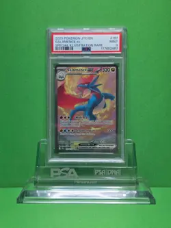 POKEMON 2025 JOURNEY TOGETHER SALAMENCE EX SPECIAL ILLUSTRATION RARE 187 PSA 9 - Image 1