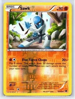 Sawk 59 - Pokemon Emerging Powers - Uncommon Reverse Holo - NM - Image 1