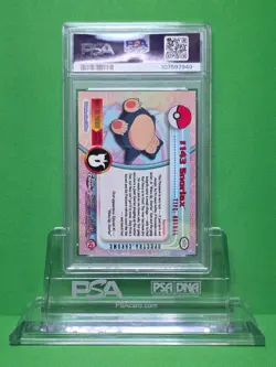 POKEMON 2000 TOPPS CHROME SNORLAX SPECTRA 143 PSA 8 - Image 2