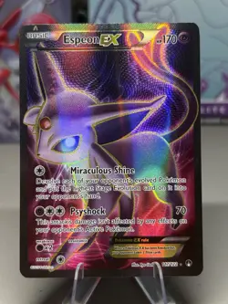 Espeon EX - 117/122 - Pokemon Breakpoint XY Full Art Ultra Rare Card NM - Image 1