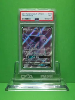 POKEMON 2017 SUN & MOON ESPEON GX FULL ART 140 PSA 9 - Image 1