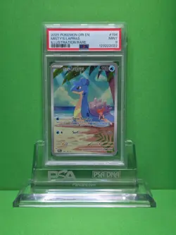 POKEMON 2025 DESTINED RIVALS MISTY'S LAPRAS ILLUSTRATION RARE 194 PSA 9 - Image 1