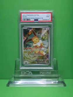 POKEMON 2025 PRISMATIC EVOLUTIONS EEVEE ELITE TRAINER PROMO 173 PSA 9 - Image 1
