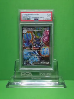 POKEMON 2025 PRISMATIC EVOLUTIONS PALAFIN EX SPECIAL ILLUSTRATION RARE 151 PSA 9 - Image 1