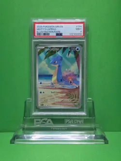 POKEMON 2025 DESTINED RIVALS MISTY'S LAPRAS ILLUSTRATION RARE 194 PSA 9 - Image 1