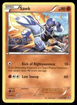 Pokemon TCG Pokemon Sawk Sawk Common Regular - Image 1