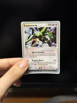 2003 EX Dragon Rayquaza EX Holo Foil Rare 97/97 Pokemon - Image 1