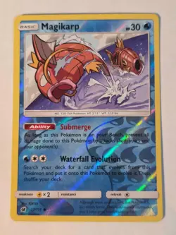 Magikarp 17/111 Common Crimson Invasion Pokemon REVERSE HOLO NM - Image 1