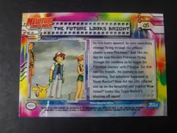 1999 Topps Pokemon the First Movie Future Looks Bright Silver Foil #41 Blue Logo - Image 2