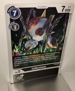 Digimon Infermon P-015 Black Tournament Promo English TCG CCG Card Game P 015 - Image 3