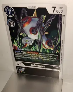 Digimon Infermon P-015 Black Tournament Promo English TCG CCG Card Game P 015 - Image 4