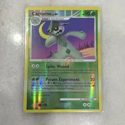Pokemon TCG Cacturne 42/127 Platinum Reverse Holo Uncommon Stage 1 2009 English - Image 1
