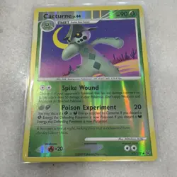 Pokemon TCG Cacturne 42/127 Platinum Reverse Holo Uncommon Stage 1 2009 English - Image 2