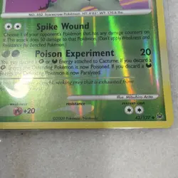 Pokemon TCG Cacturne 42/127 Platinum Reverse Holo Uncommon Stage 1 2009 English - Image 4