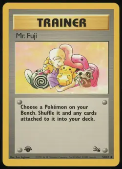 Mr. Fuji 1999 Pokemon Fossil 1st Edition #58 - NM - Image 1