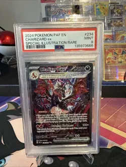 Pokemon TCG Charizard ex SIR 234/091 Paldean Fates PSA 9 Mint Shiny Rare Card - Image 1