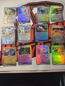 Pokemon TCG - Prismatic Evolutions - Pokeball Reverse Holo 12 Card Lot - Image 1
