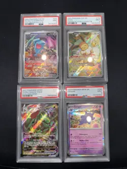 lot of 4 GRADED pokemon Cards All PSA 9 Mint - Image 1
