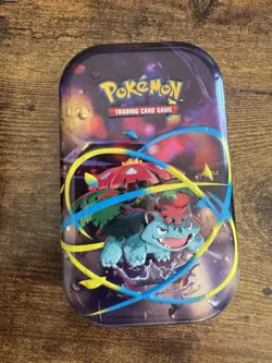 Pokemon Metal Tin Venusaur Artwork Pokemon TCG Card Storage Case - Image 1
