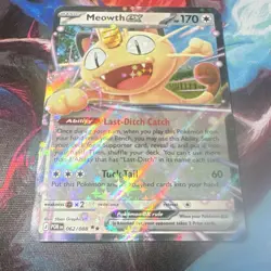 Meowth EX Pokemon POR 062/088 Double Rare Full Art Holo 170 HP 5ban EN Card - Image 1