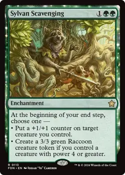 Sylvan Scavenging - Foundations FDN - Rare - MTG Magic Pack fresh - Image 1