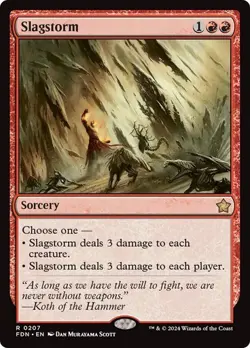 Slagstorm - Foundations FDN - Rare - MTG Magic Pack fresh - Image 1