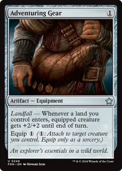 Adventuring Gear - FDN - Uncommon - MTG Magic Pack fresh - Image 1