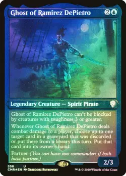 MTG - Ghost of Ramirez DePietro - Etched Foil - Commander Legends - Magic - Image 1