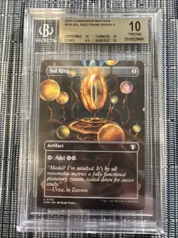 Sol Ring - Commander Masters - Borderless - Graded 10 - PRISTINE - MTG - Image 1