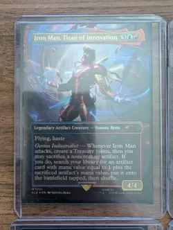 MTG Marvel Secret Lair x Iron Man Rainbow Foil with Groot - Image 2